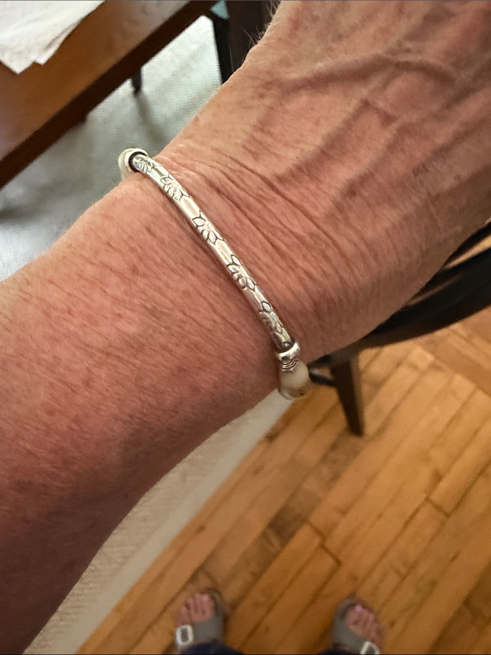 Sundance Multicolor Beaded Silver-Tone Women’s Stretch Bracelet